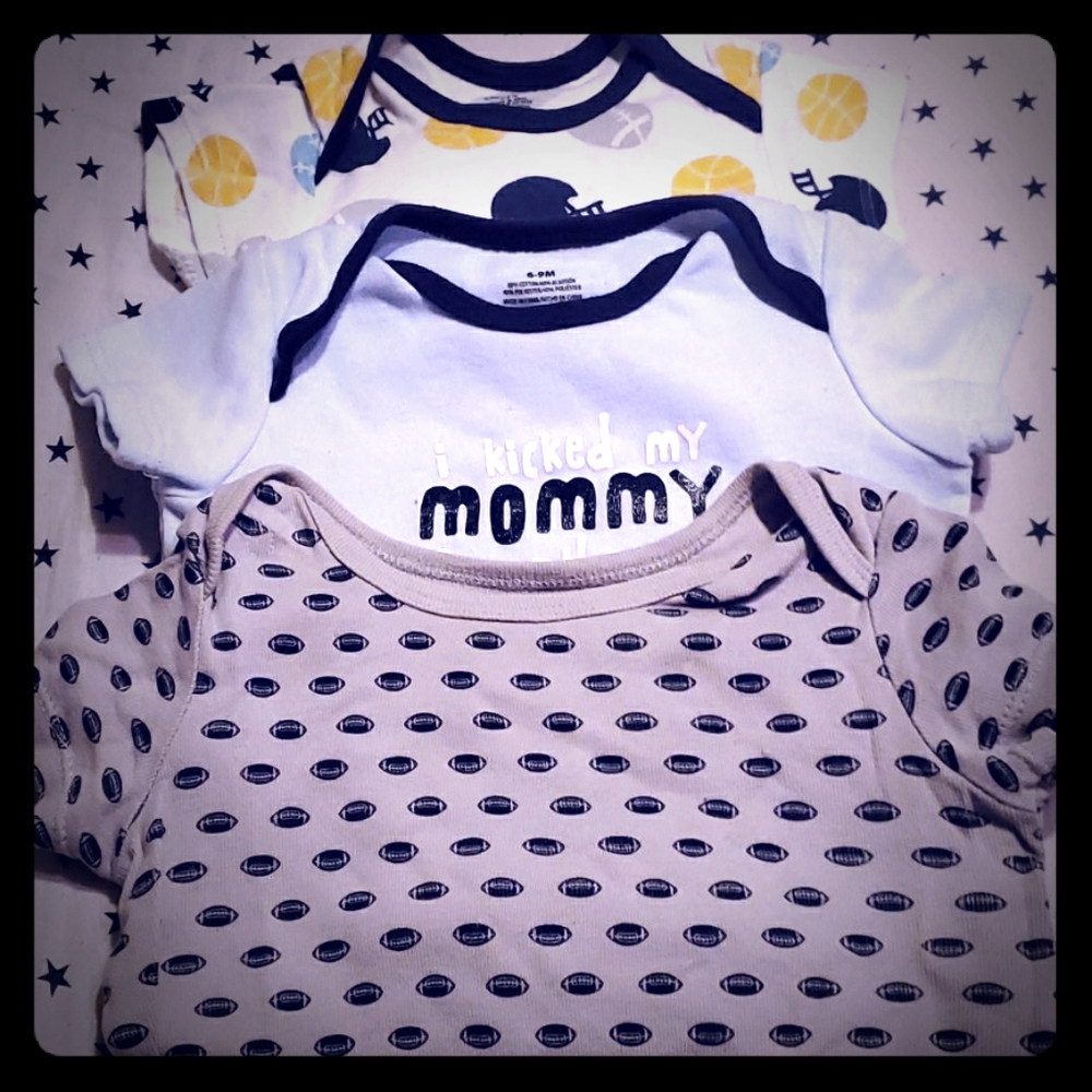 3 Baby boy clothes 6-9 months